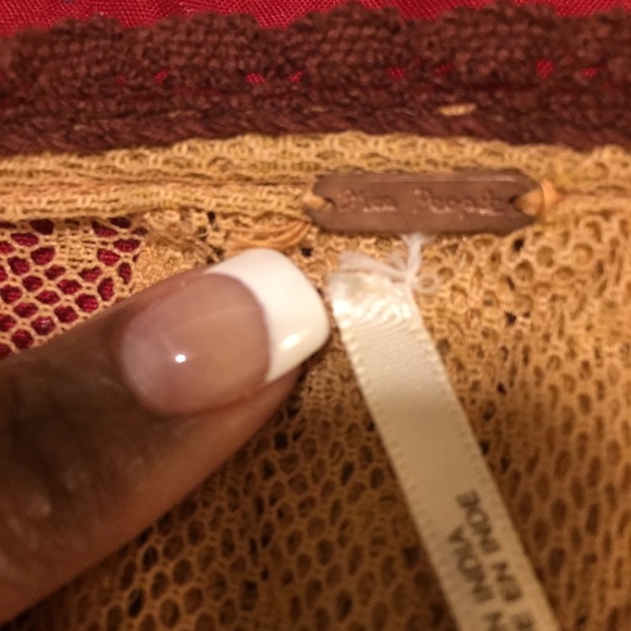 Free People Sheer Embroidered Boho Blouse X-Small - Picture 7 of 9